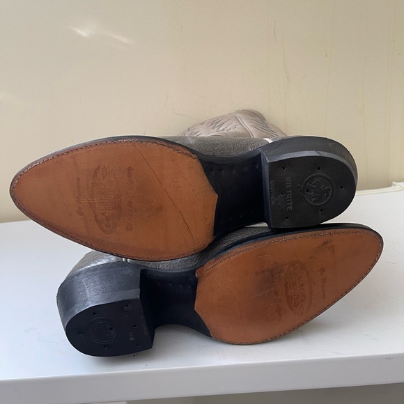 NWT Alberta Boot Company Gray Cowboy Western Boots Women Size 8 US - Picture 4 of 8